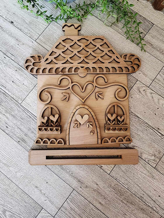 DIY Gingerbread House Shelf Sitter Project Kit